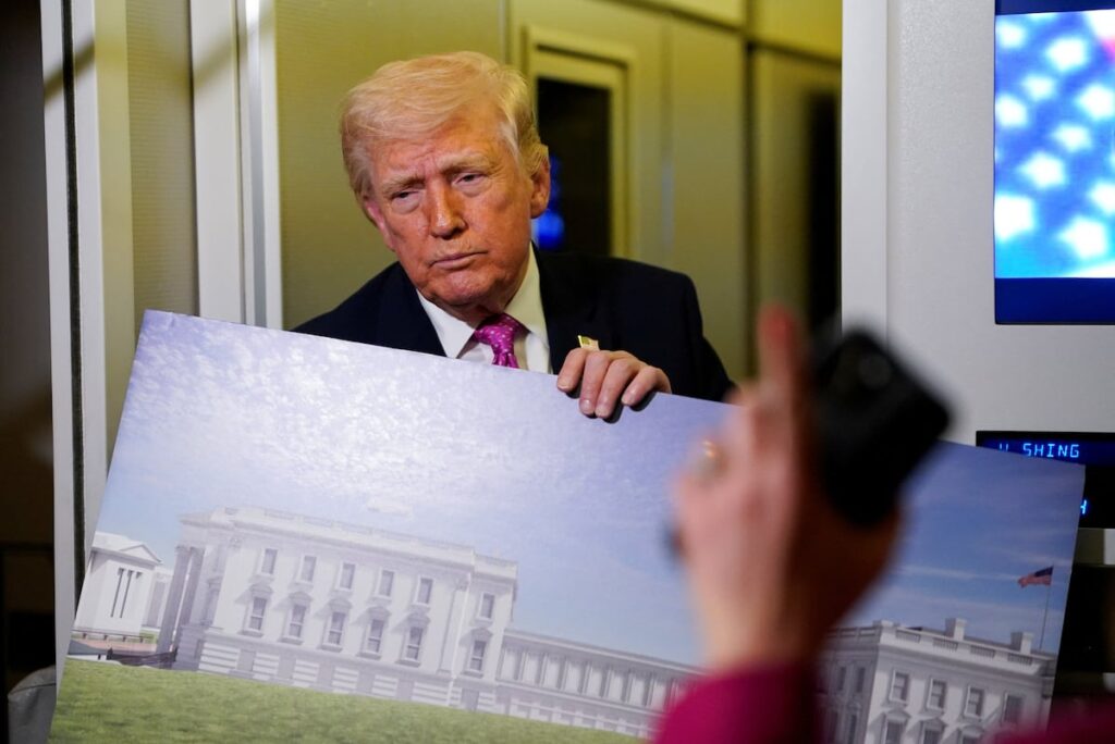 Trump says massive military complex to be built beneath White House ballroom