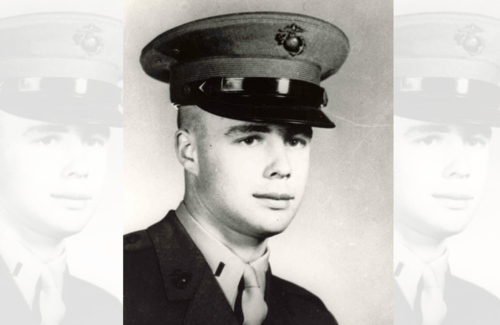 Refusing evacuation, this Marine packed dirt into his wound and continued to fight