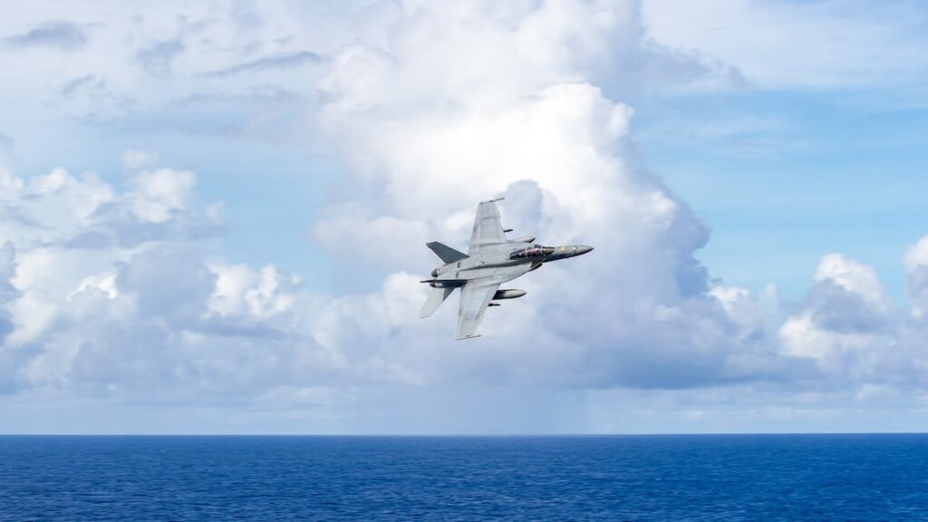 F/A-18 Super Hornet pilots practice touch-and-go landings — on Iwo Jima