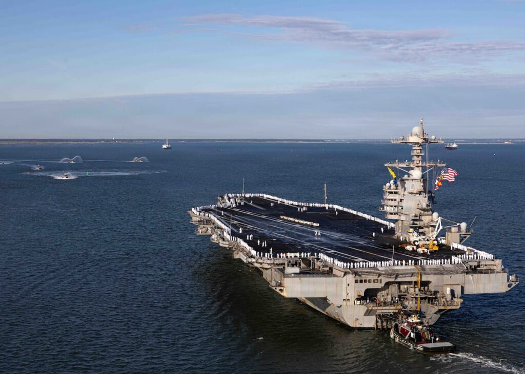 Ford Carrier Strike Group receives Presidential Unit Citation after historic deployment