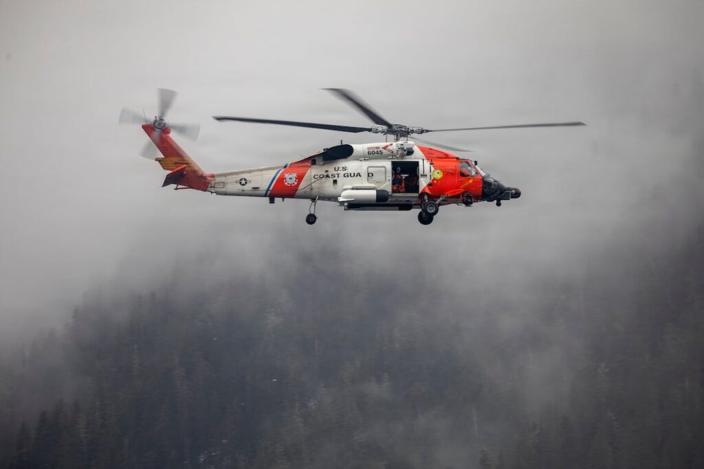 US Coast Guard helicopter crashes in Alaska with four onboard US Coast Guard helicopter crashes in Alaska with four onboard